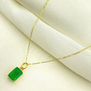 14K Solid Yellow Gold Diamond Cut Paperclip Link Chain